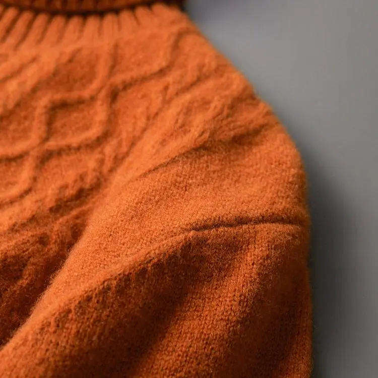 Merino Turtleneck Knit Sweater