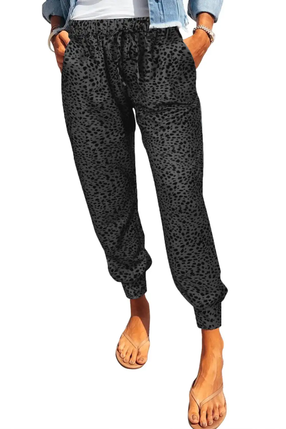 Pocket Printed Jogger Pants
