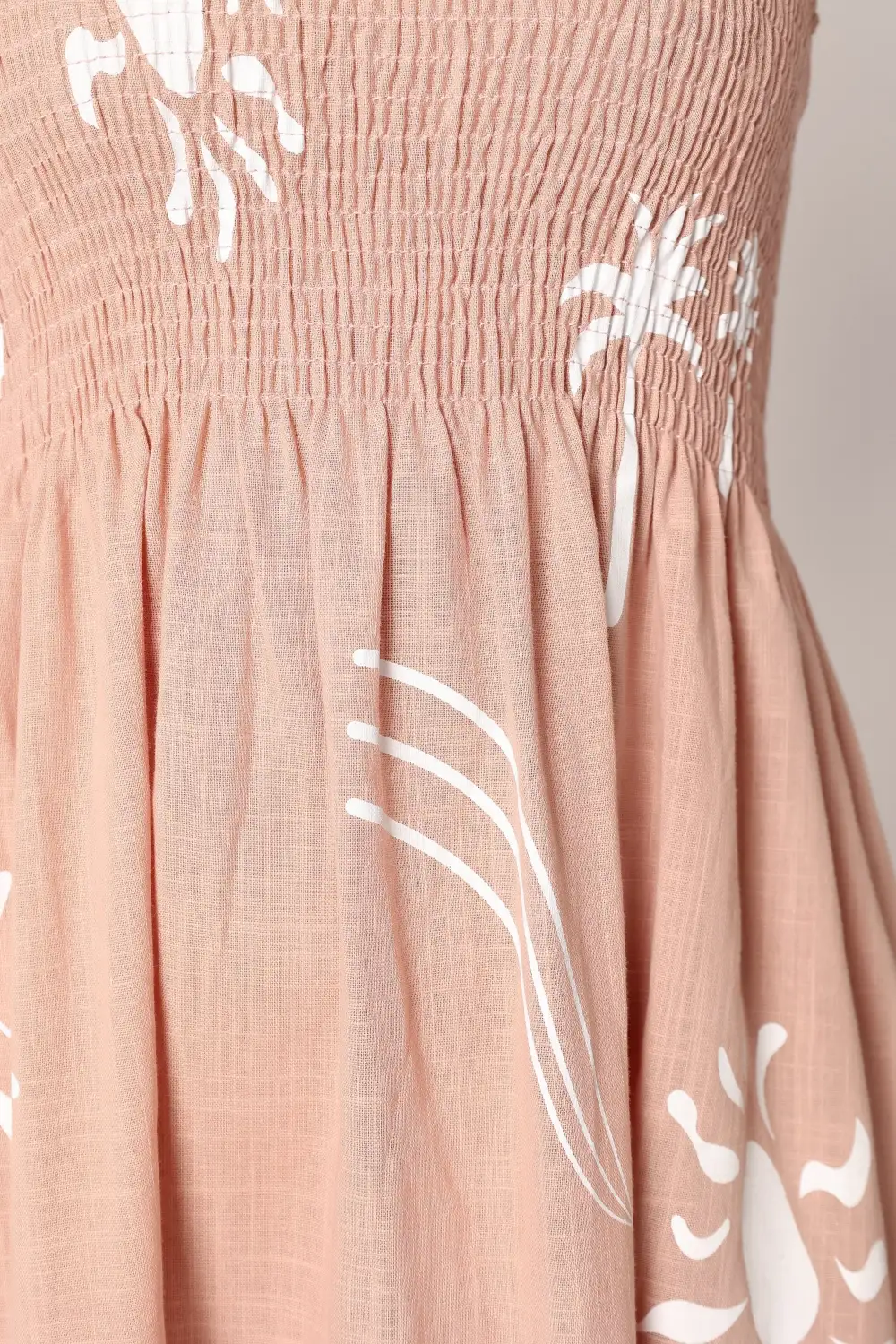 Sarelle Midi Dress - Tan Blush