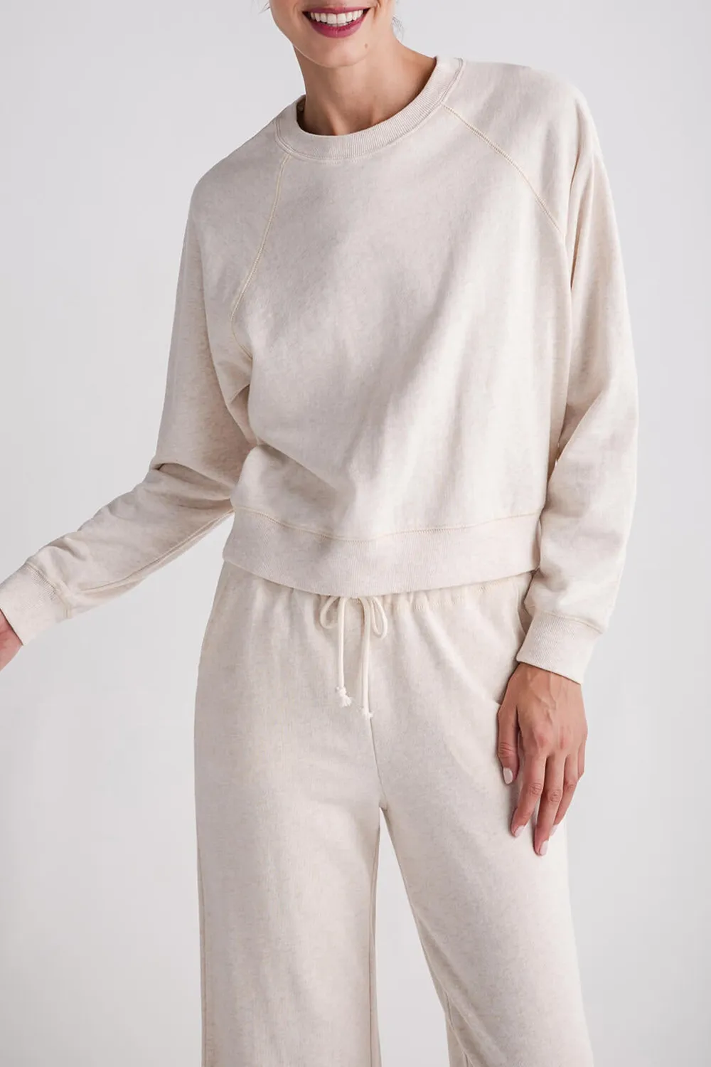 Z Supply Saldana French Terry Sweatshirt - classic heather grey