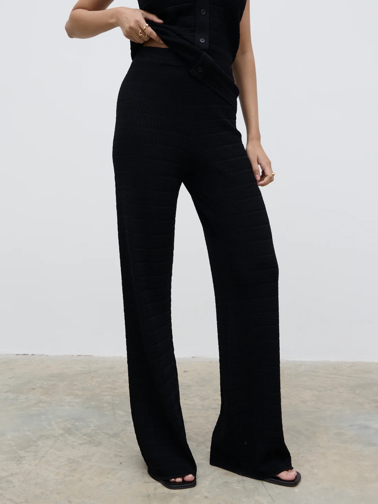 Crochet Knit Trousers