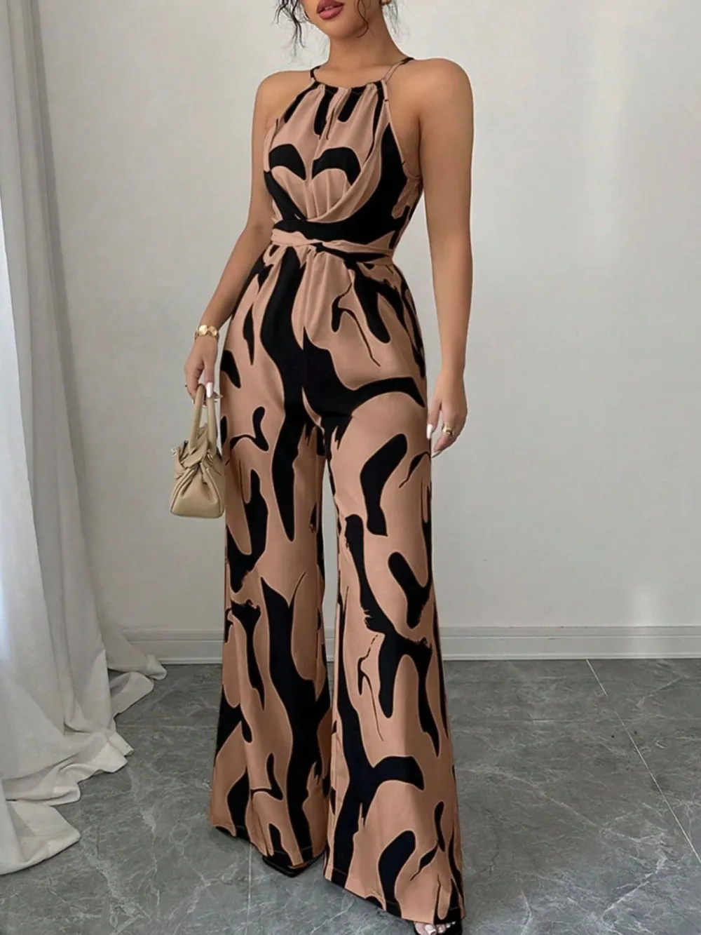 Fresh Wide Leg Sleeveless Jumpsuit