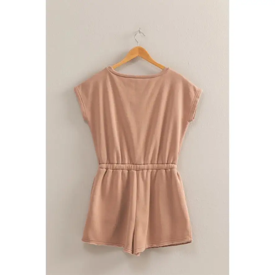 Roomy Drawstring Flowy Casual Romper