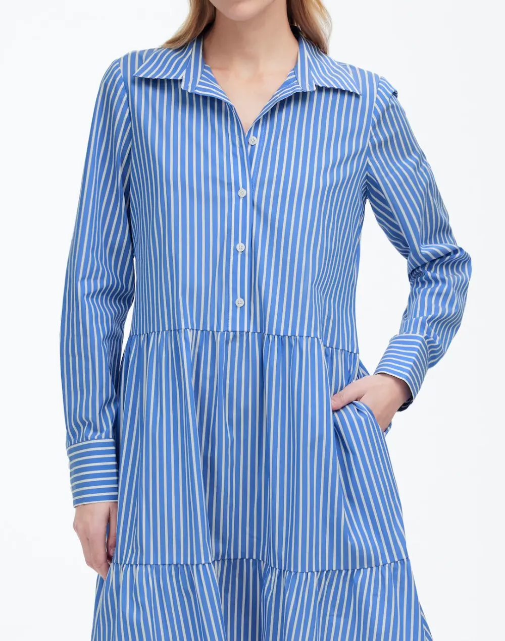 Tie-Waist Tiered Mini Dress