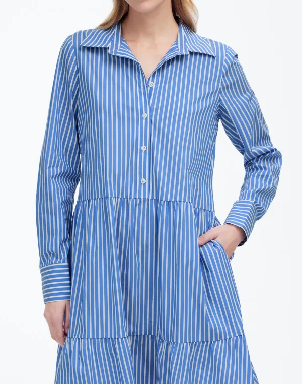 Tie-Waist Tiered Mini Dress