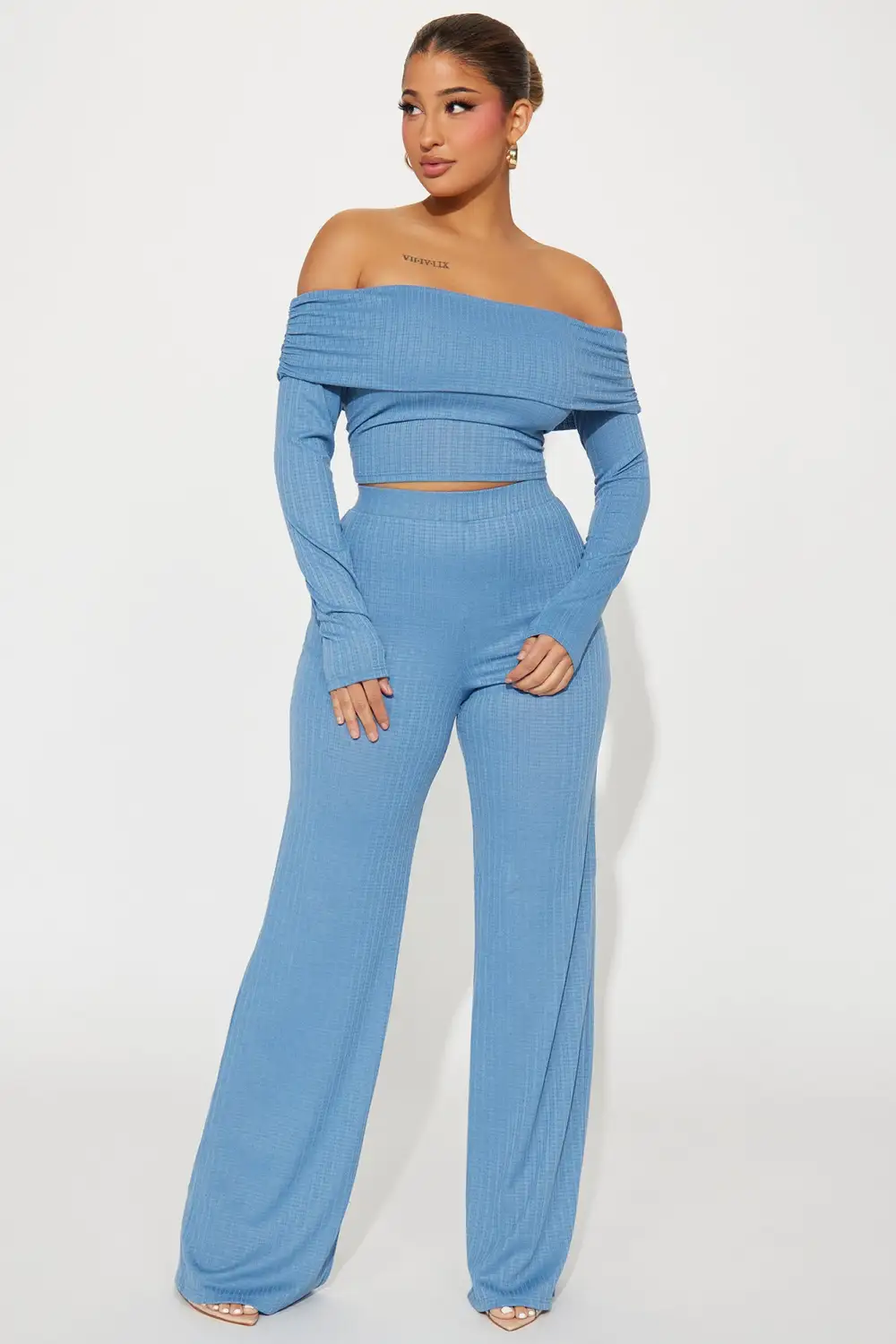 Always A Beauty Pant Set - Blue