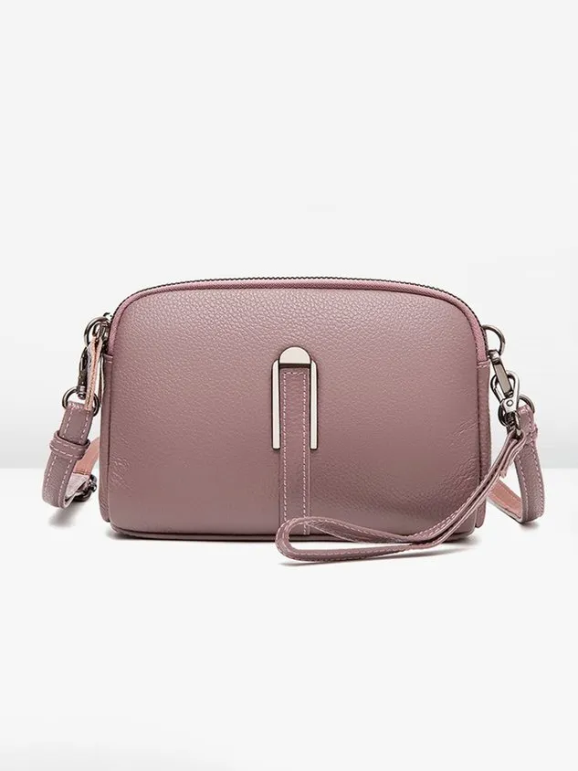 Urban Casual Leather Crossbody Bag