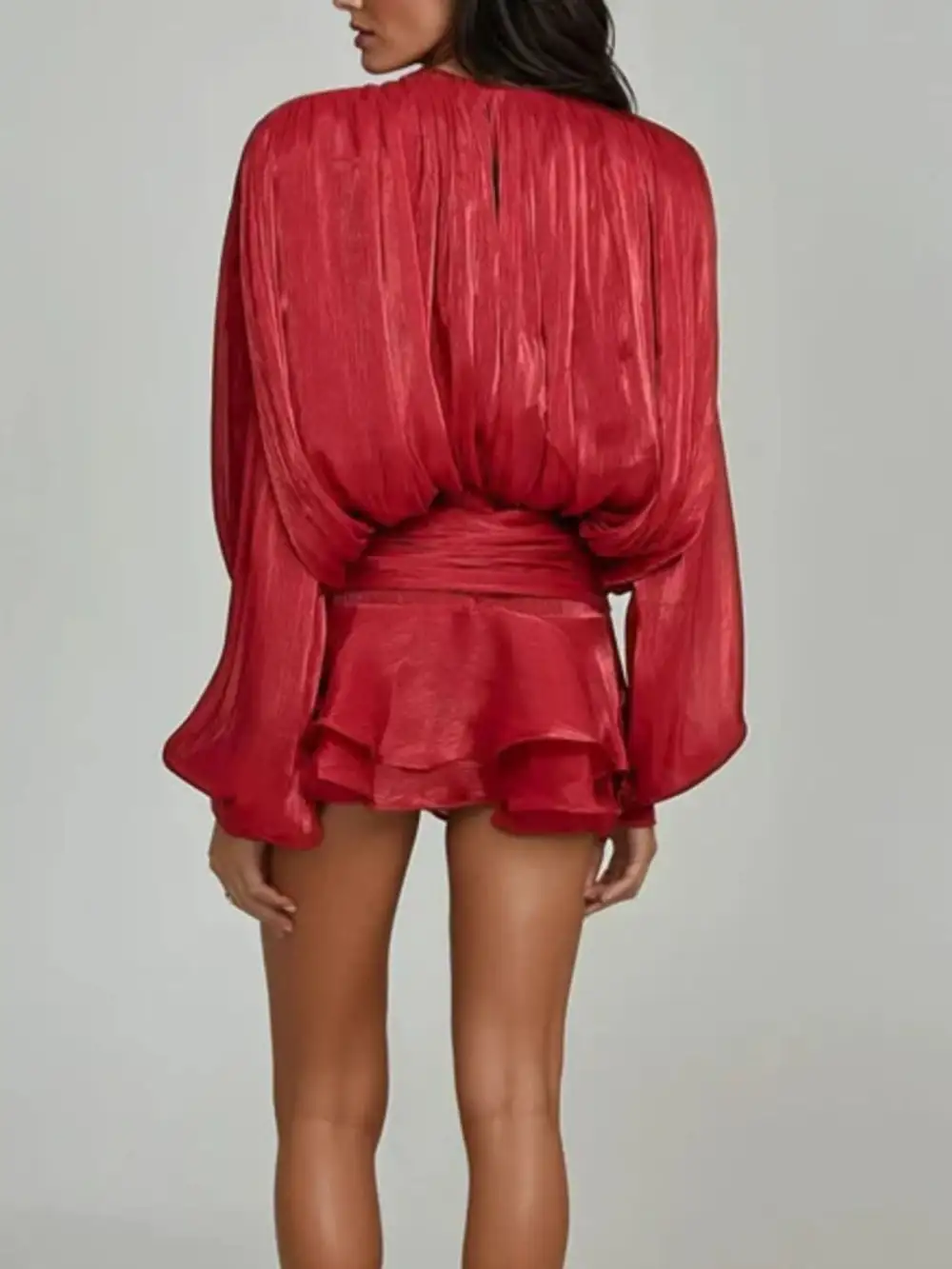 Tie Front Ruched Coordinated Set