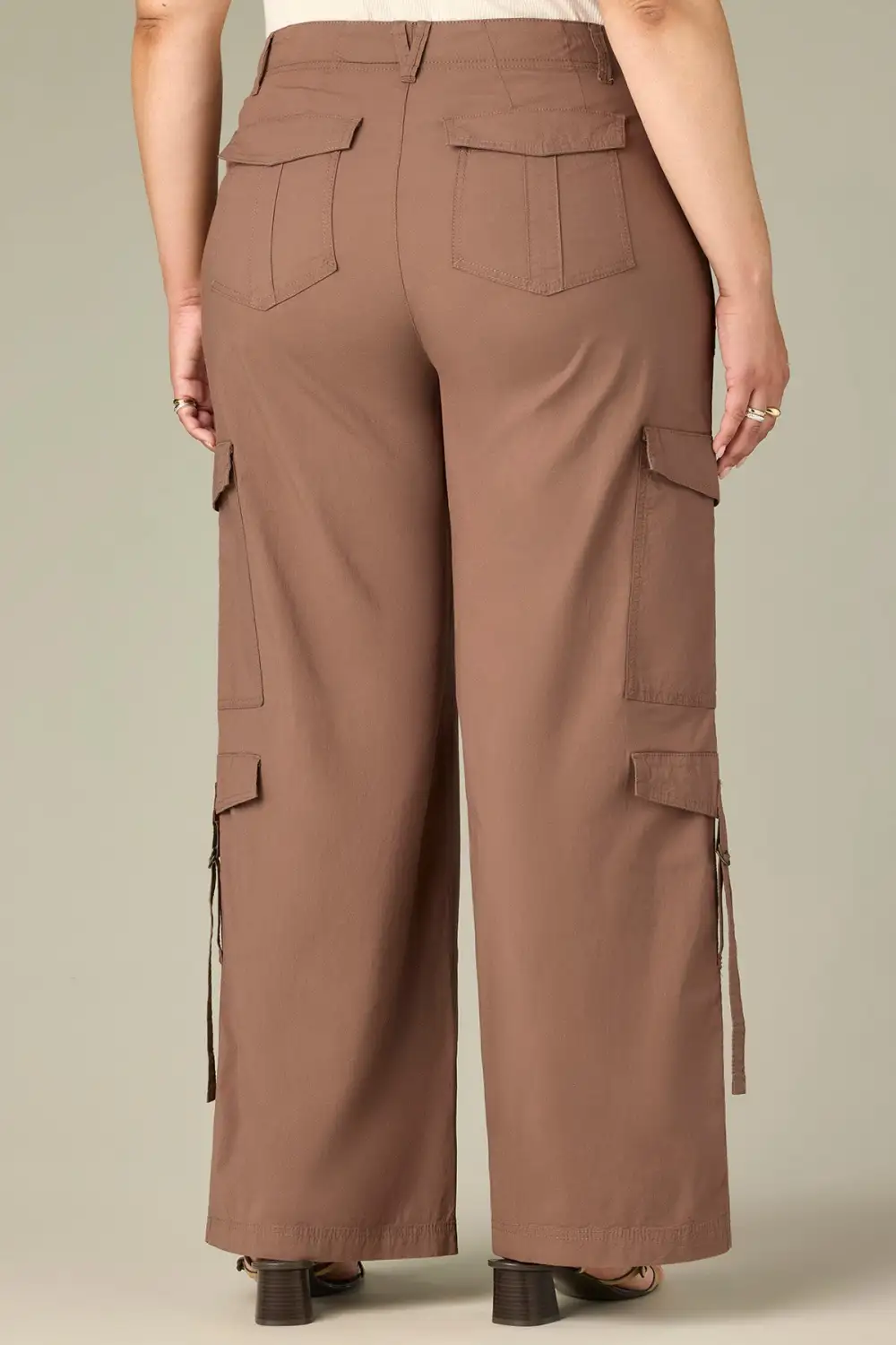 Plus Size Utility Wide Leg Utility Pants