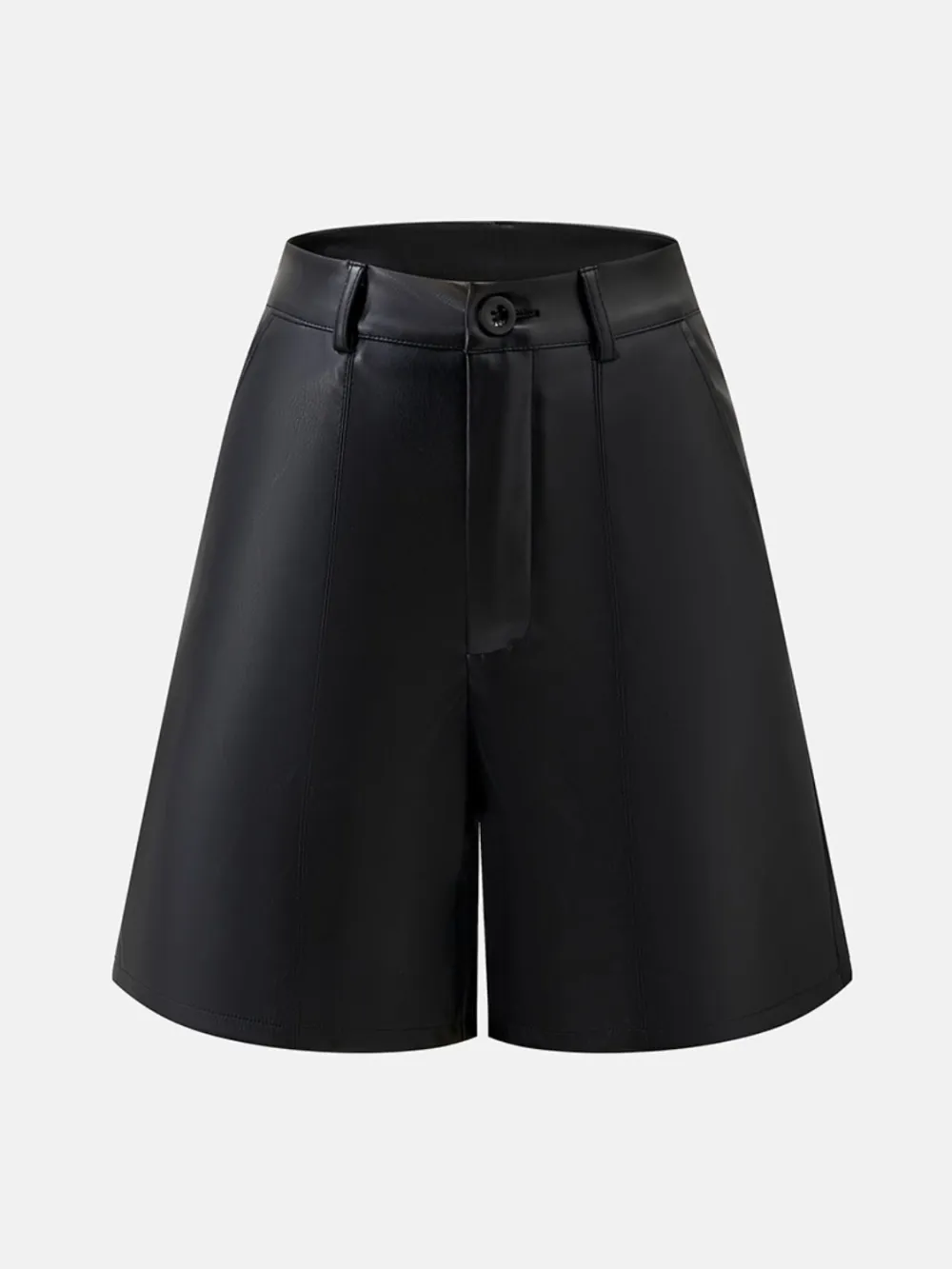 Leather High Rise Shorts