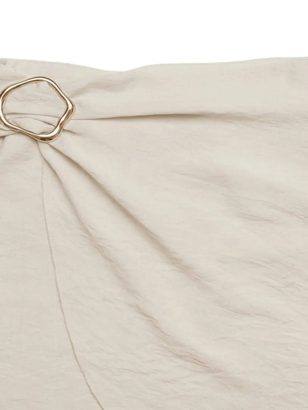 Buckle Knotted Mini Skirt