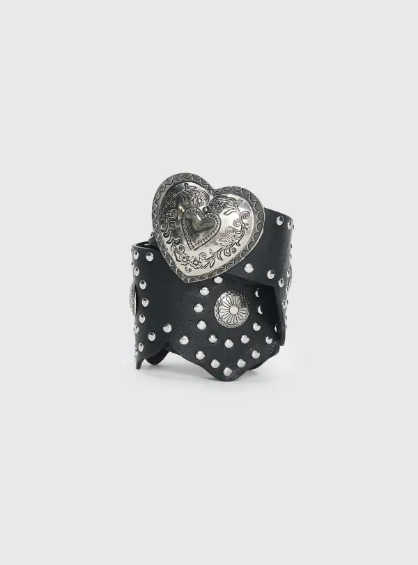 Simple Studded Buckle Belt