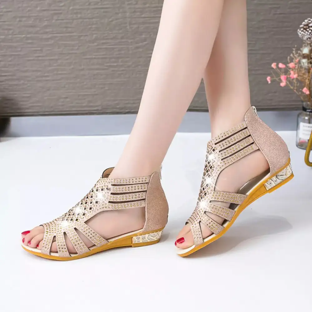 Rhinestone Open Sandals