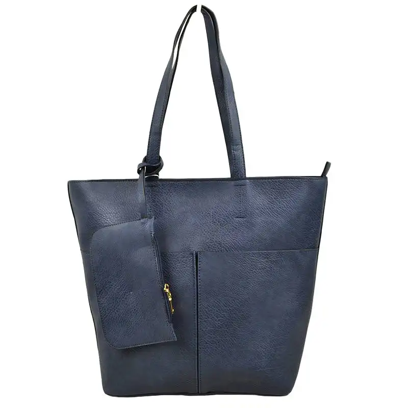 Vegan Leather Soft Tote Bag