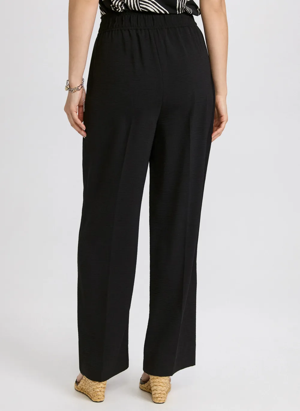 Pleated Casual Wide-Leg Pants