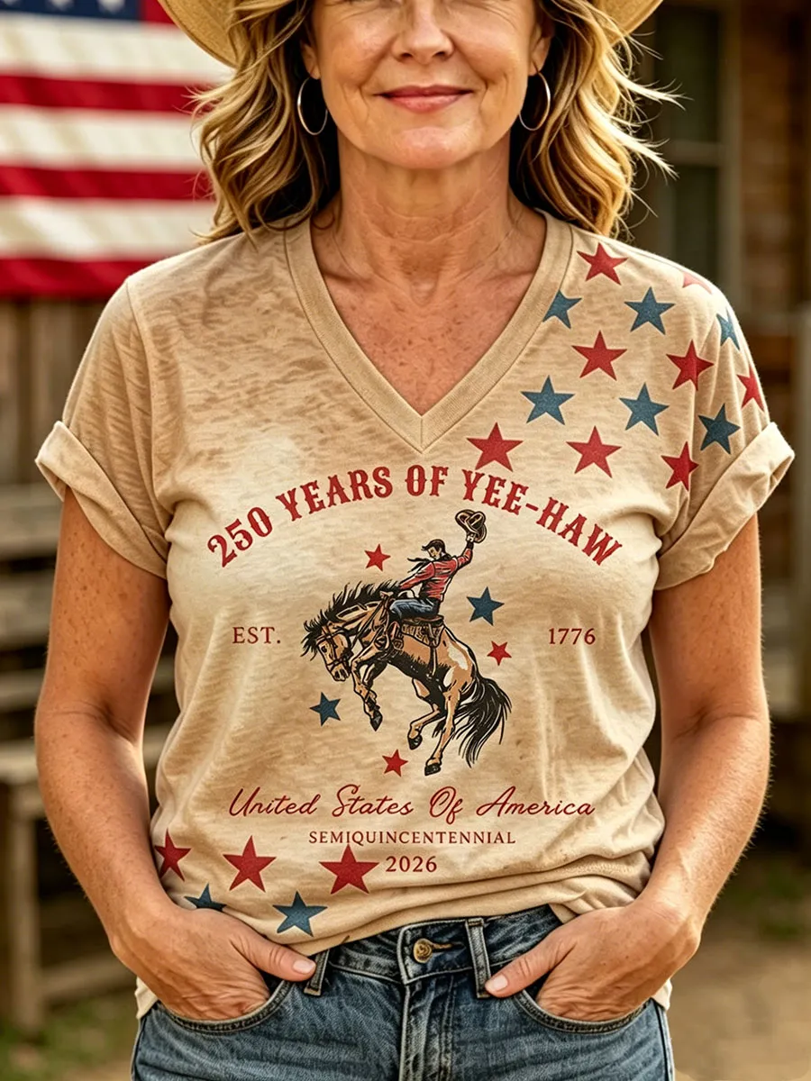 Women's 250th Anniversary Western Style T-Shirt