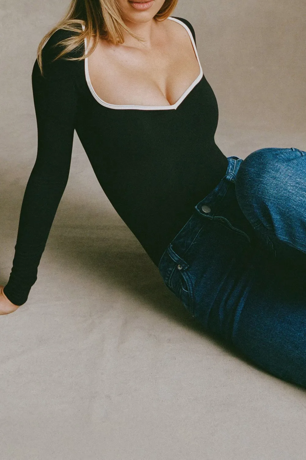 Sweet And Elegant Women's Long Sleeve Bodysuit