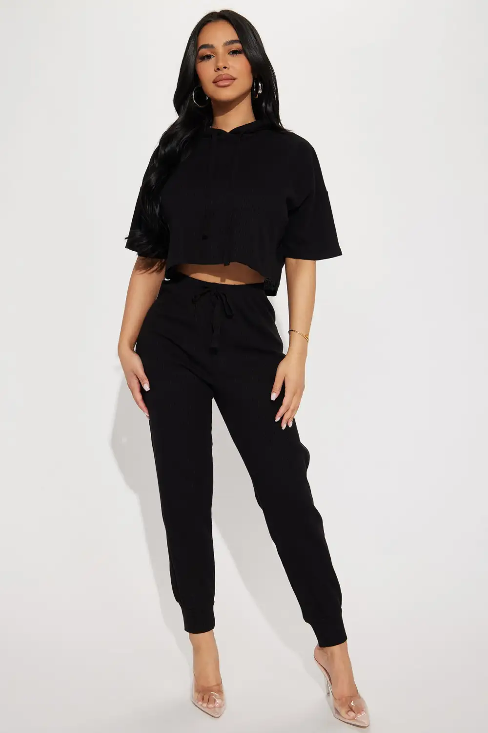 Living With You Jogger Set - Black
