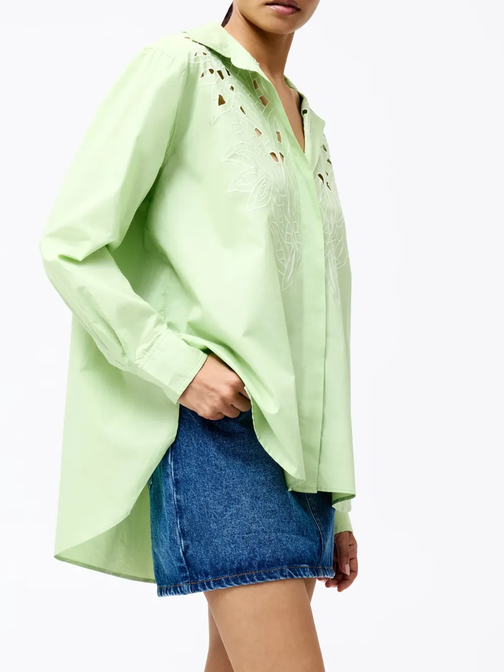 Fresh And Elegant Hollow Shirt