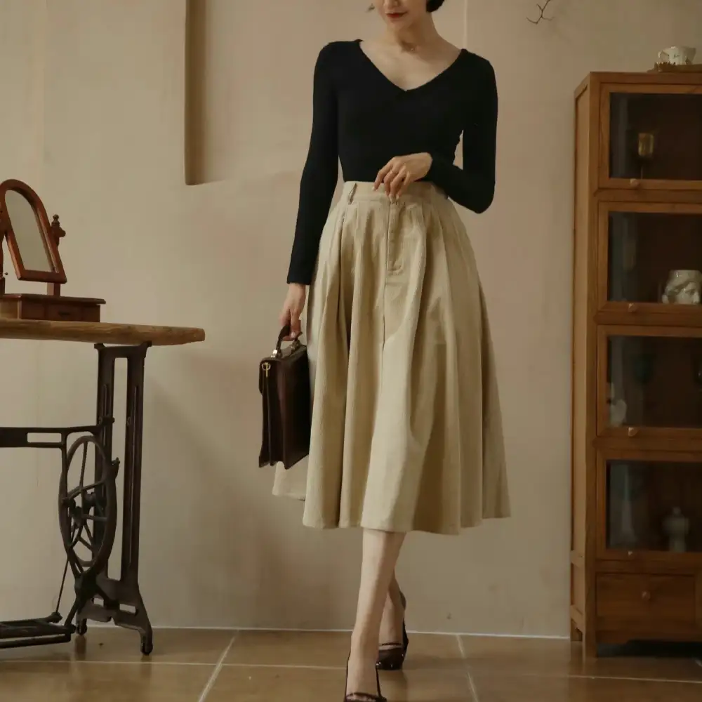 Airy Boho Everyday Casual Cotton Skirt