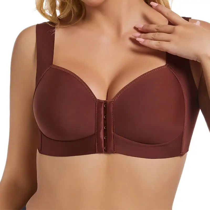 Front Closure Full Coverage Bra Wireless Bra