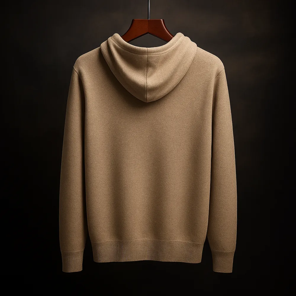 Merino Knit Pullover Hoodie