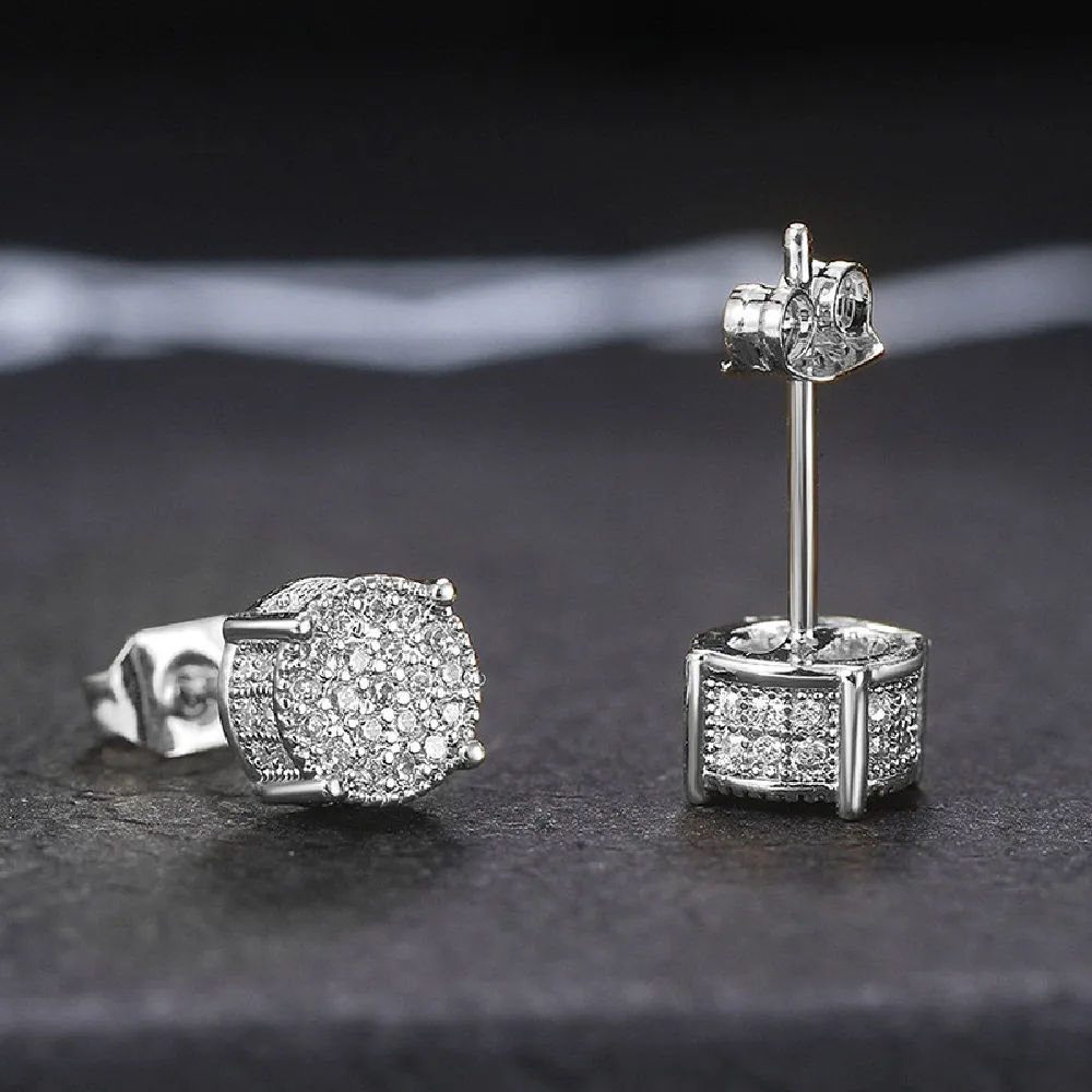 Stylish Round Stud Earrings