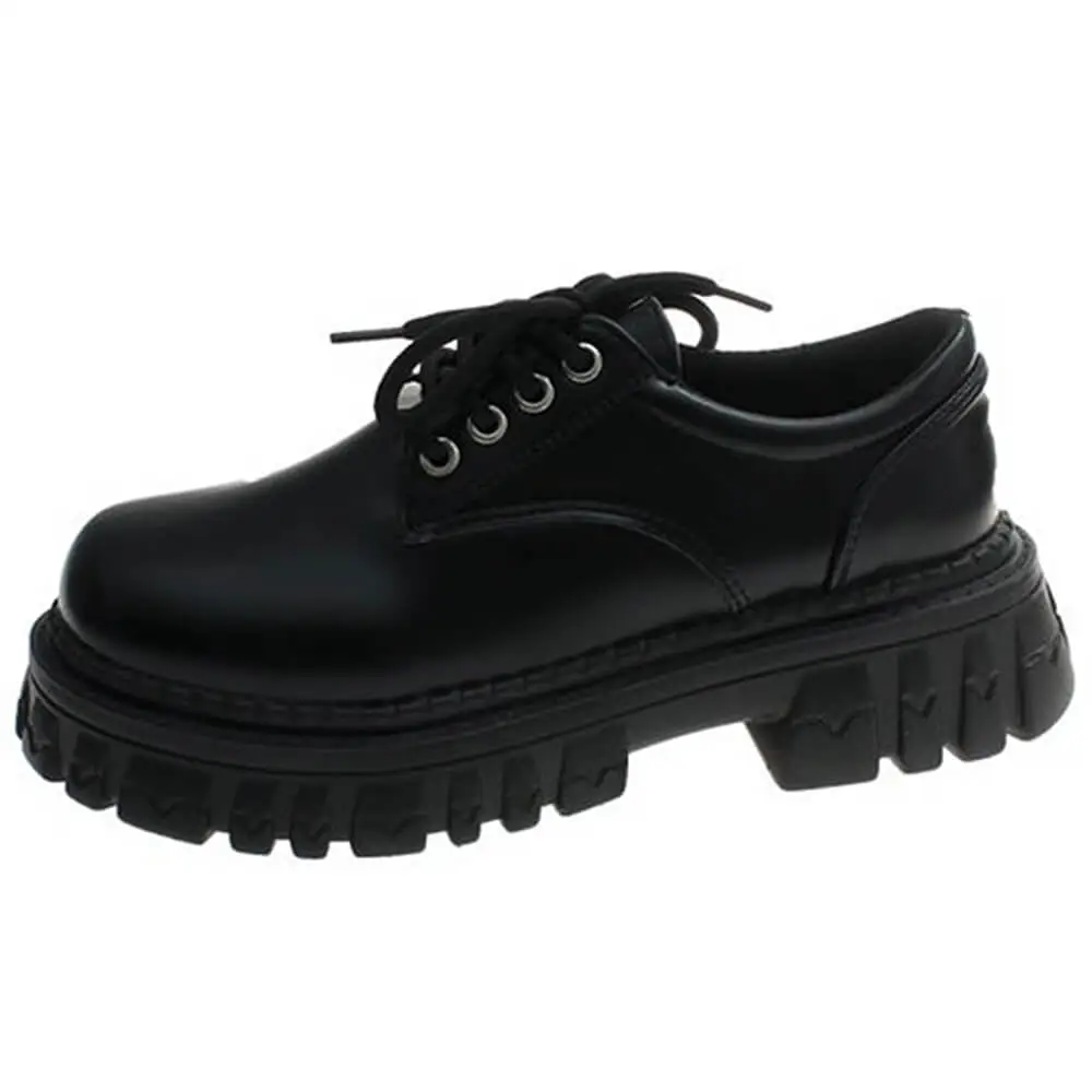 Dark Academia Chunky Platform Boots