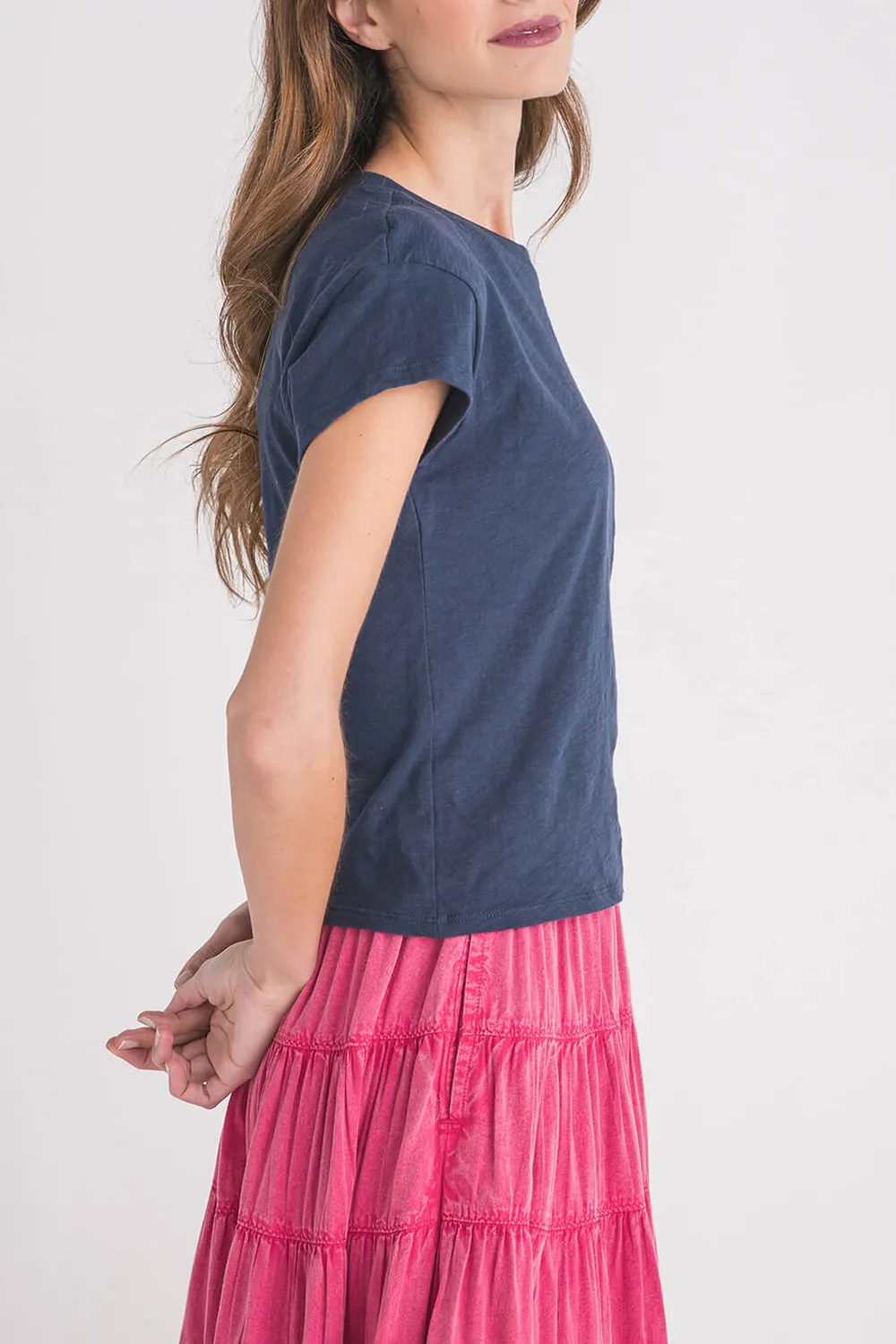 Z Supply Modern Slub Tee - deep taupe