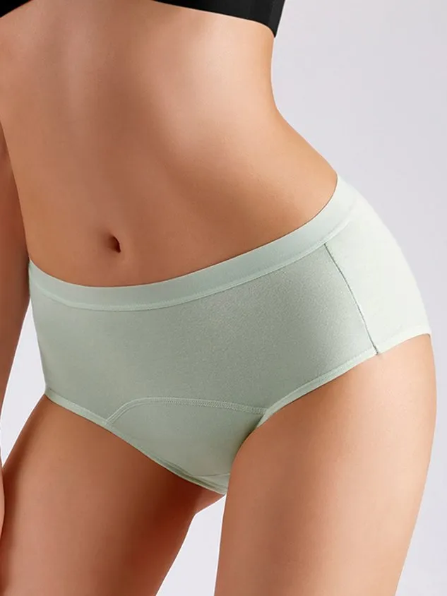 Women's Menstrual Period Briefs Girls Super Soft Postpartum Cotton Panties Underwear