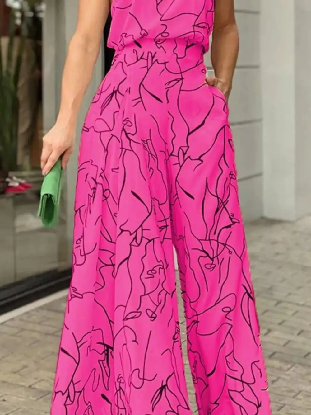 Everyday Wide Leg Halter Jumpsuit