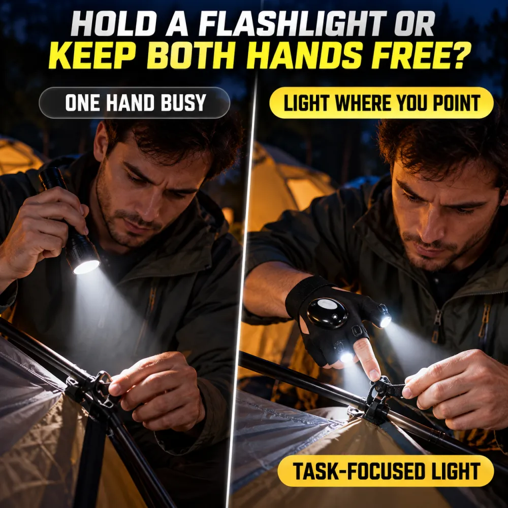 Outdoor Sports LED Gloves