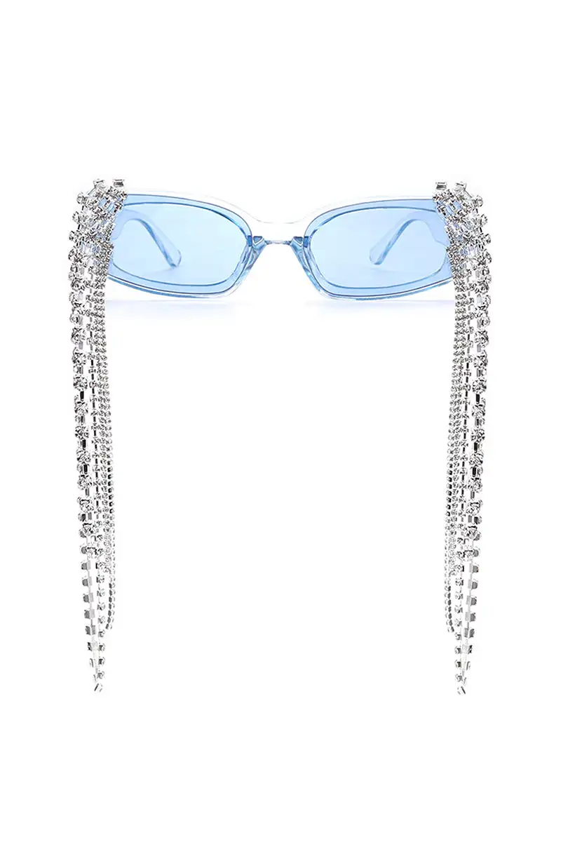 Polished Rectangle Frame Sunglasses