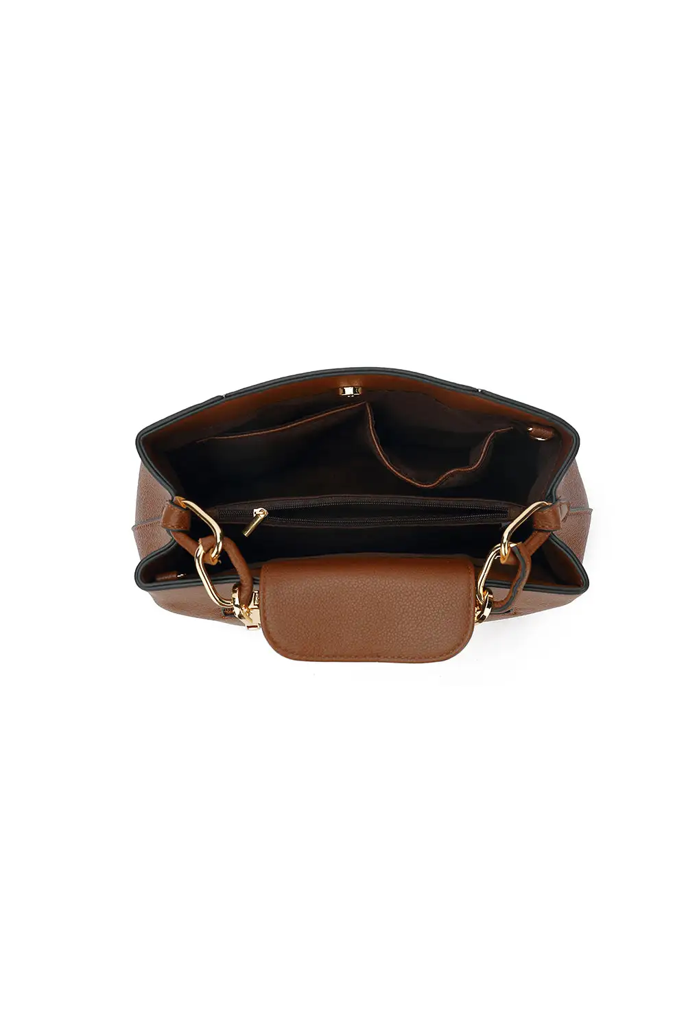 Metal Handle Satchel Bag