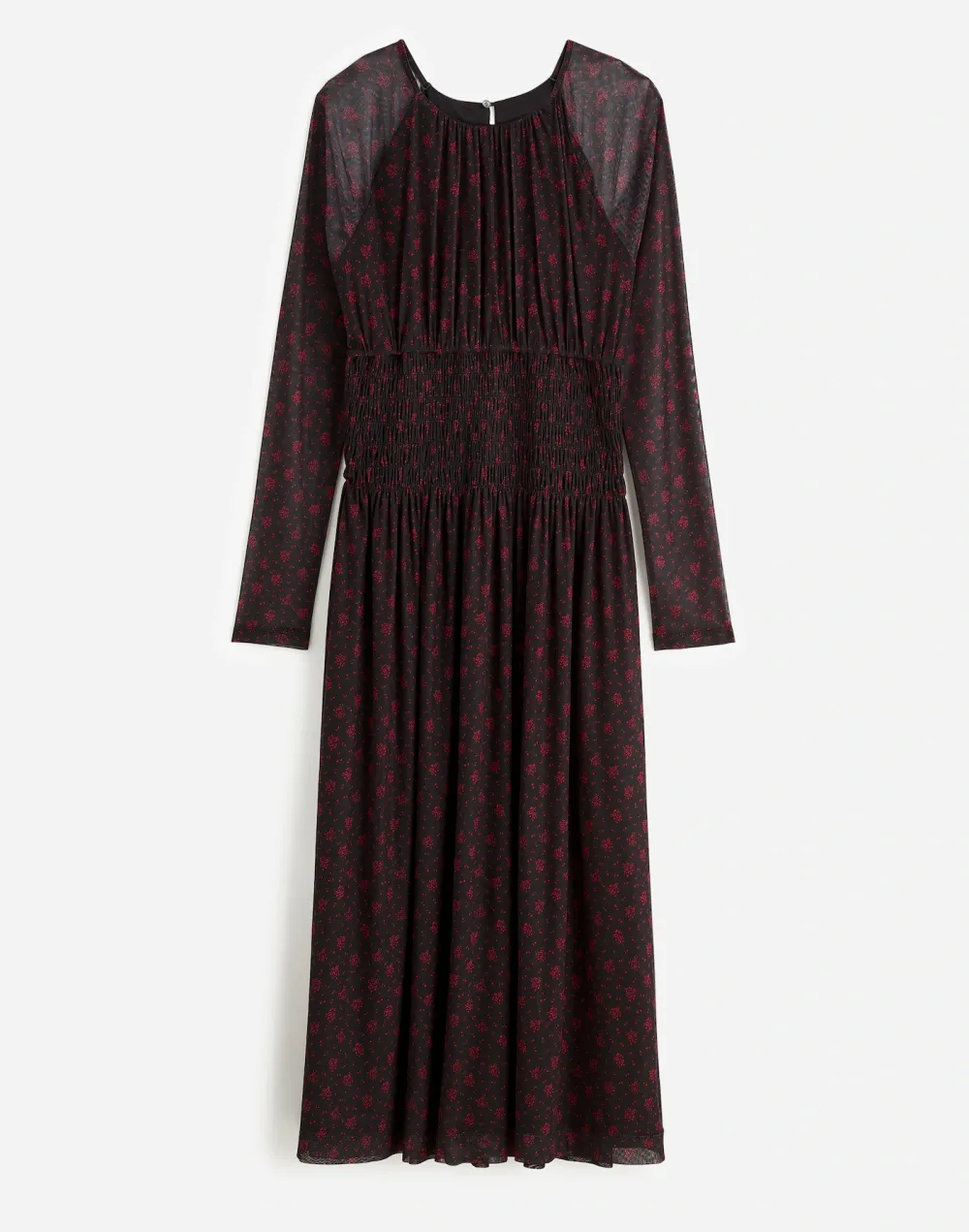 Smocked Maxi Dress in Floral