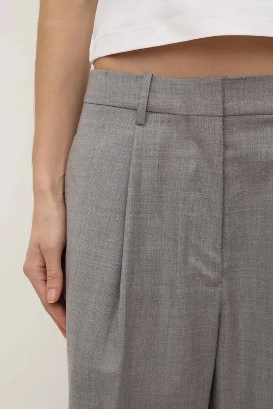 Grey Marle Tailored Wool Suit Short