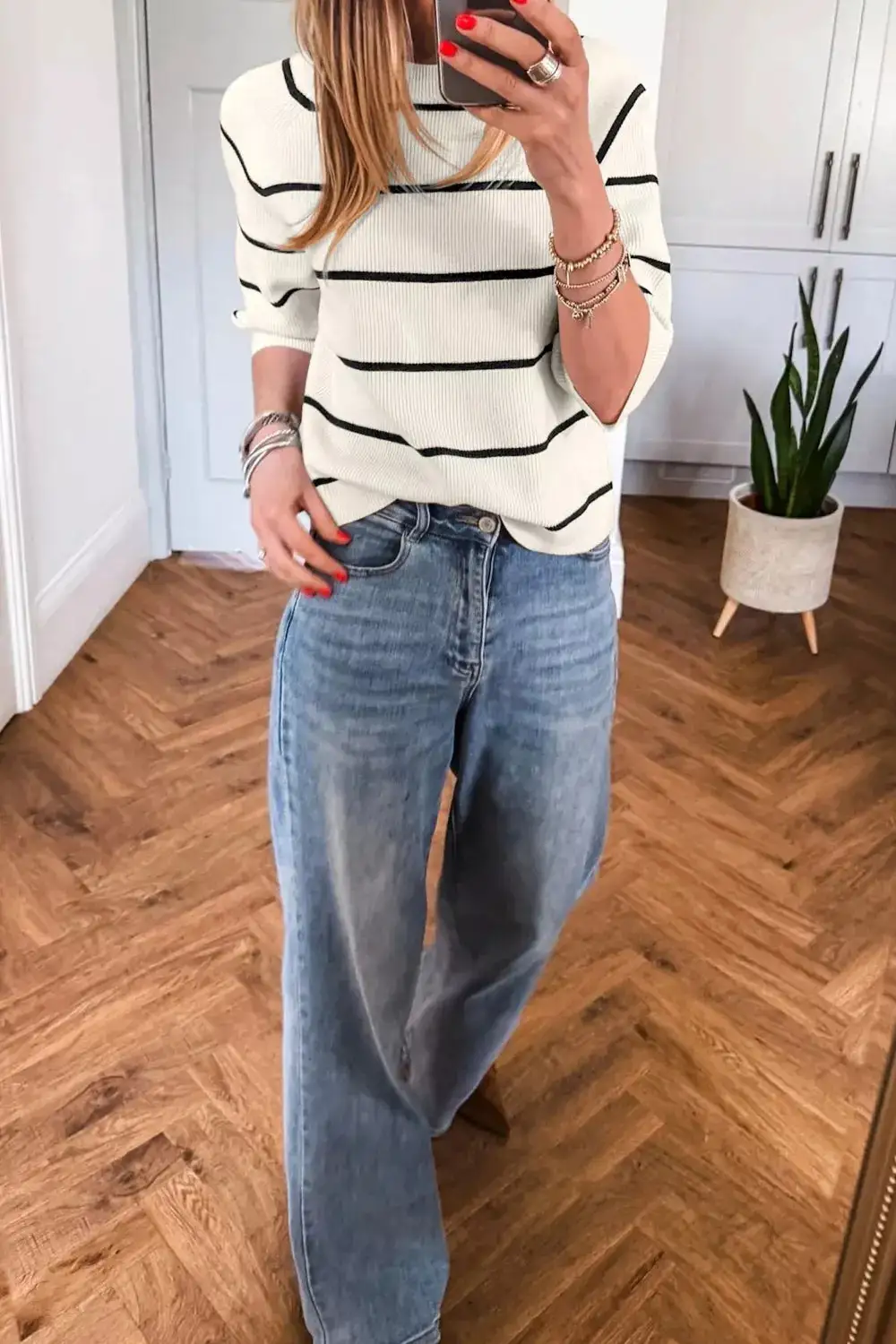 Striped Ribbed Sweater