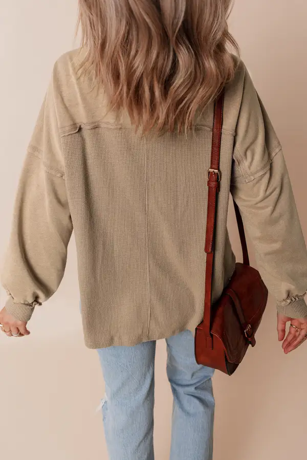Relaxed Fit Mineral Wash Shacket