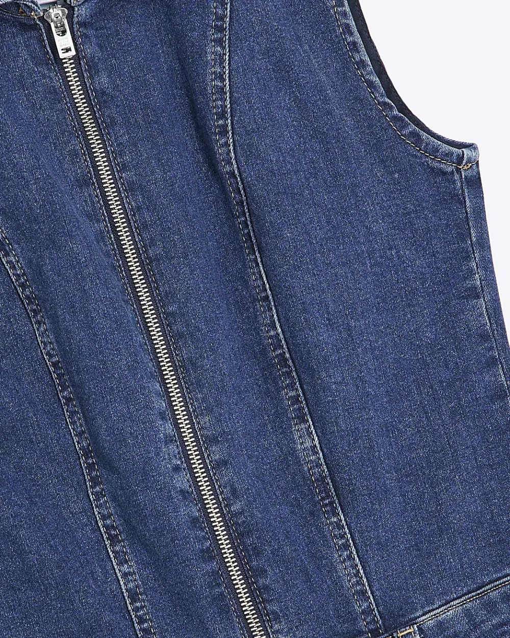 Sleeveless Casual Women's Denim Bodysuits