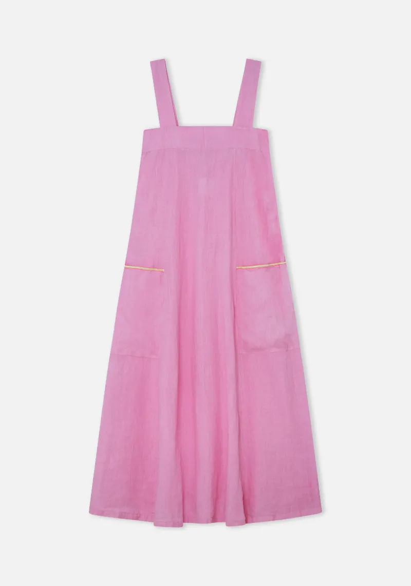 PINK LINEN DRESS