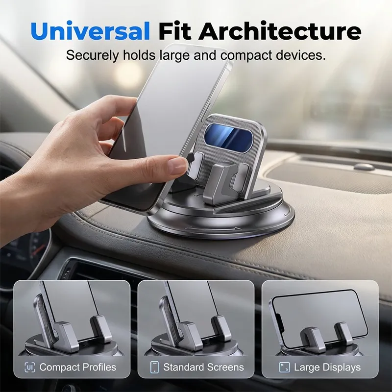 📱 Rotating Dashboard Car Phone Holder – 360° Adjustable & Anti-Slip – Hands-Free Phone Mount 🛡️