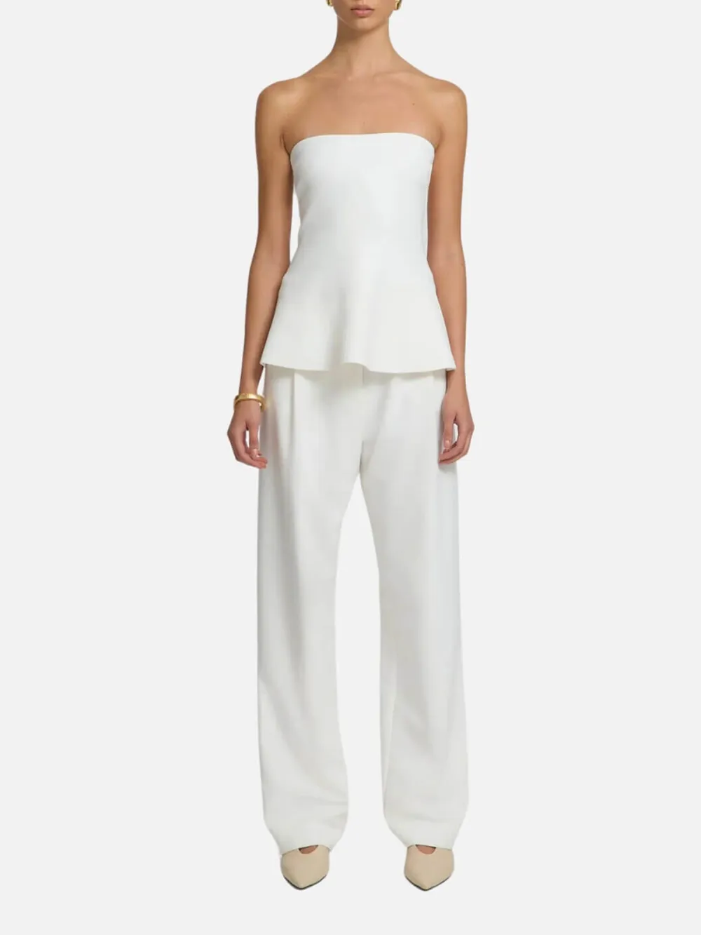 Plain Tube Top with Zipper
