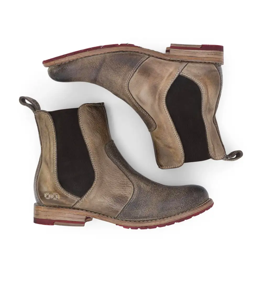 Slip-On Distressed Chelsea Boots