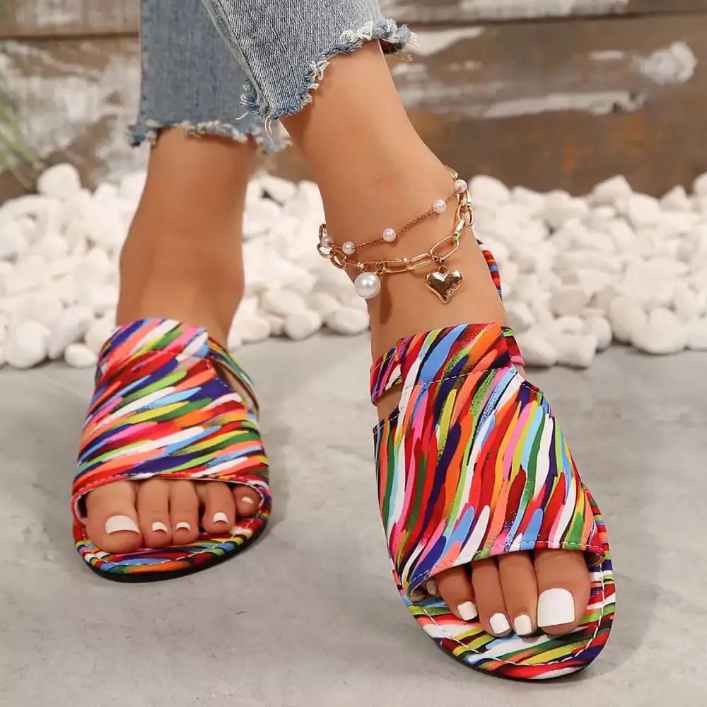 Flats Open Sandals