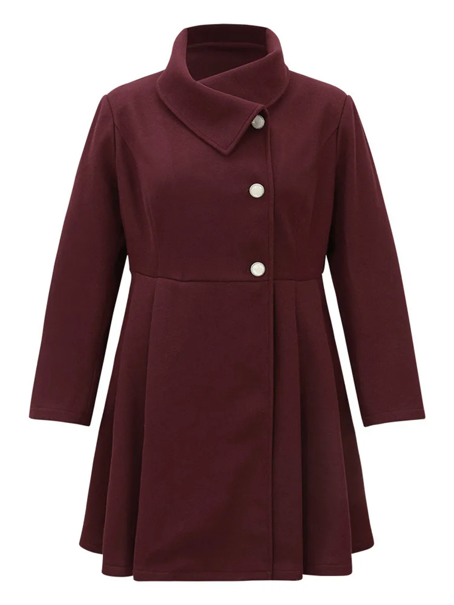 Burgundy a waist jacket