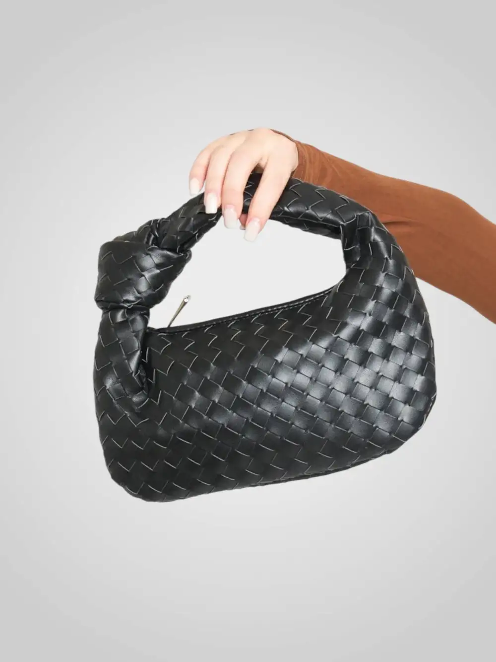 Woven Leather Handbag