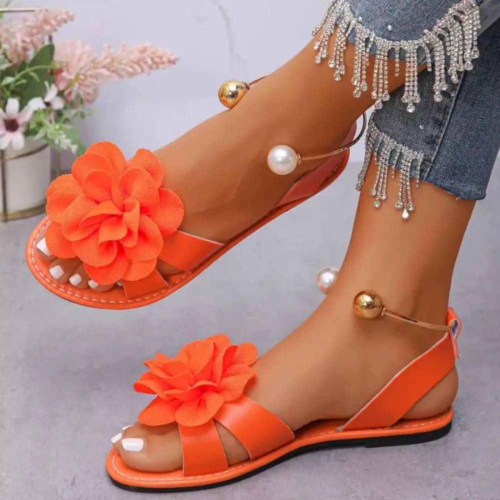 Flower Open Sandals