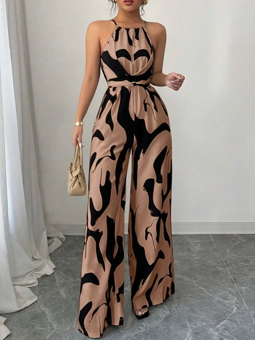 Fresh Wide Leg Sleeveless Jumpsuit