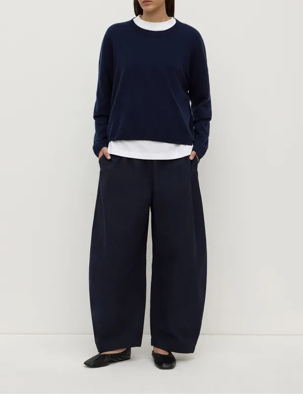Ink Cashmere Boxy Knit Sweater