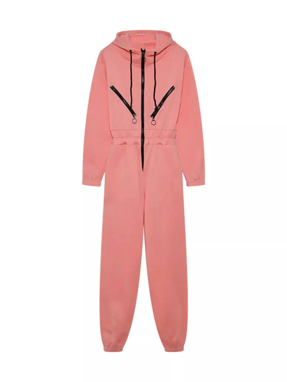Hooded Zip Jumpsuit